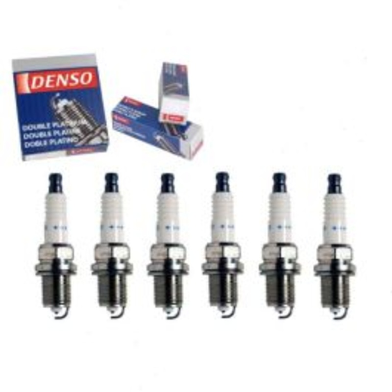 6 pc DENSO Double Platinum Spark Plugs for 1989 Ford Taurus 3.0L V6