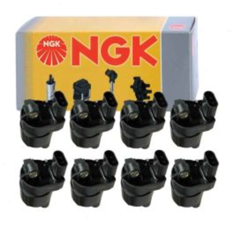 8 pc NGK Ignition Coils for 2005 GMC Envoy XUV 5.3L V8