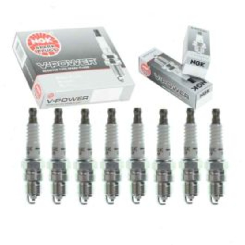 8 pc NGK V-Power Spark Plugs for 1986-1989 Ford B600 6.1L 7.0L V8