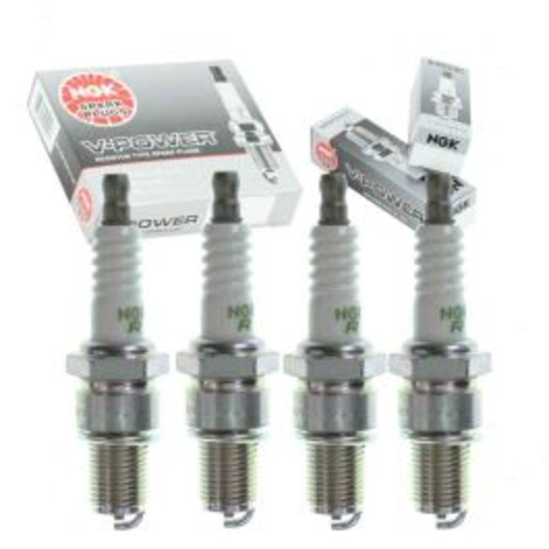 4 pc NGK V-Power 7613 BR10EYA Spark Plugs