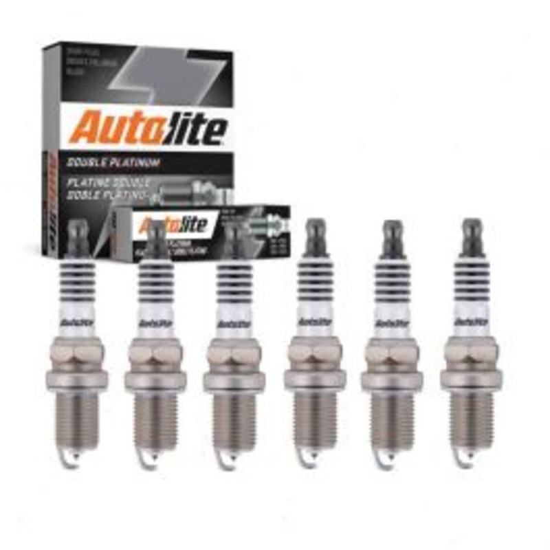 6 pc Autolite Double Platinum APP3922 Spark Plug