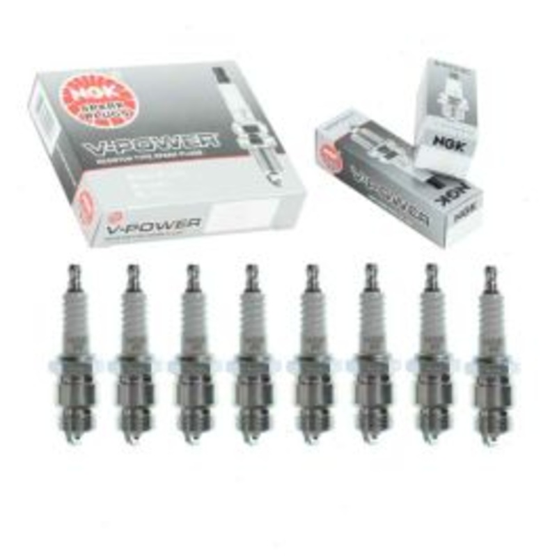 8 pc NGK V-Power Spark Plugs for 1957-1967 Mercury Voyager 4.7L 5.1L 6.0L 6.3L 6.4L 7.0L V8