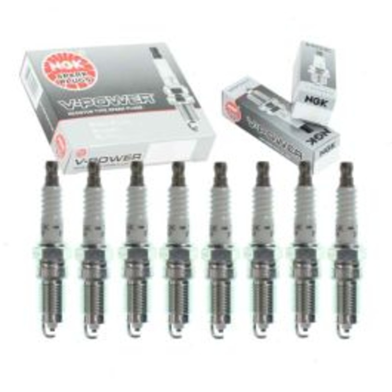 8 pc NGK V-Power Spark Plugs for 1985-1987 Lincoln Mark VII 5.0L V8