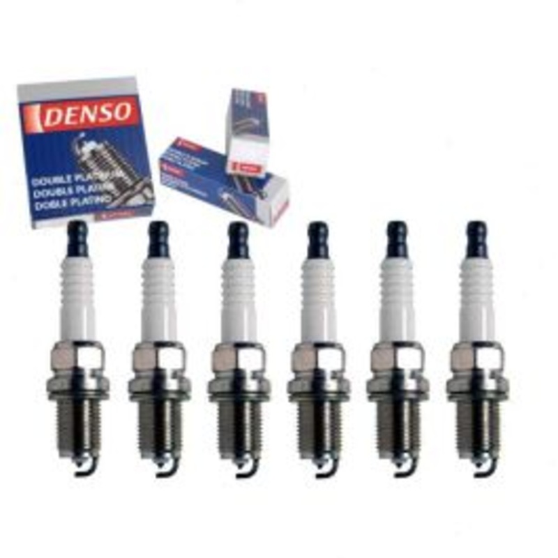 6 pc DENSO Double Platinum Spark Plugs for 1996-2002 Isuzu Trooper 3.2L 3.5L V6