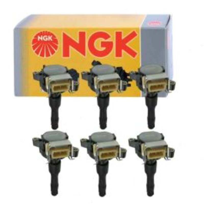 6 pc NGK Ignition Coils for 2001-2002 BMW 330xi 3.0L L6