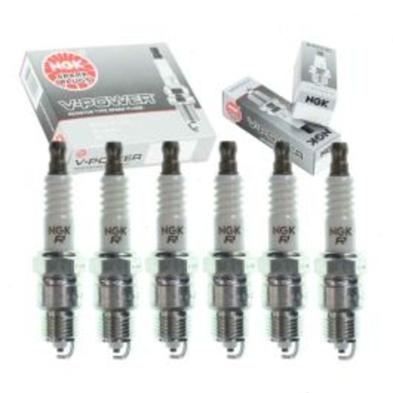 6 pc NGK V-Power Spark Plugs for 1971 GMC C15 C1500 Suburban 4.1L L6