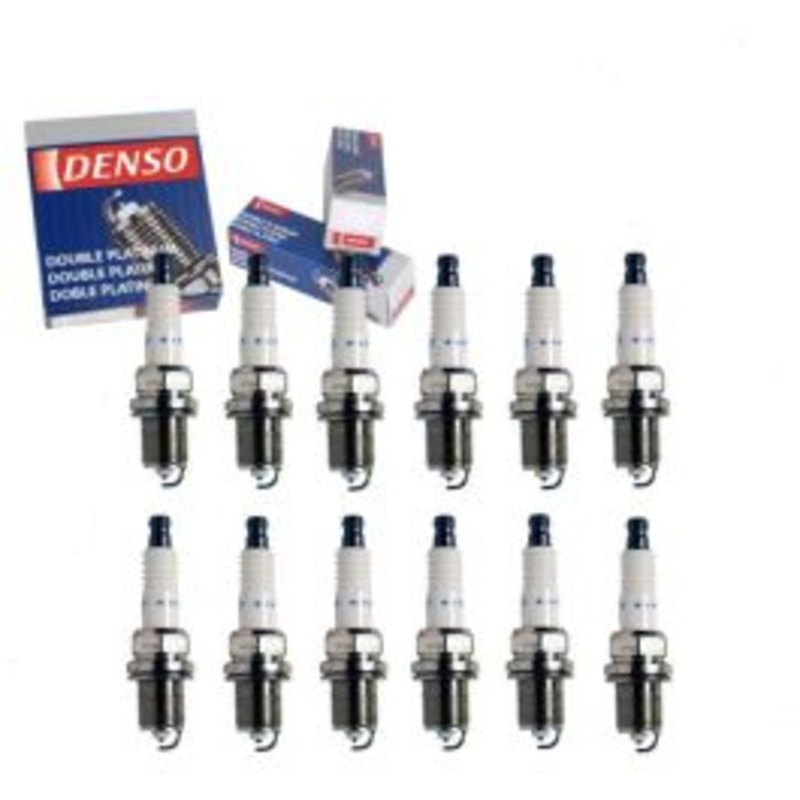 12 pc DENSO Double Platinum Spark Plugs for 1993 Mercedes-Benz 600SEC 6.0L V12