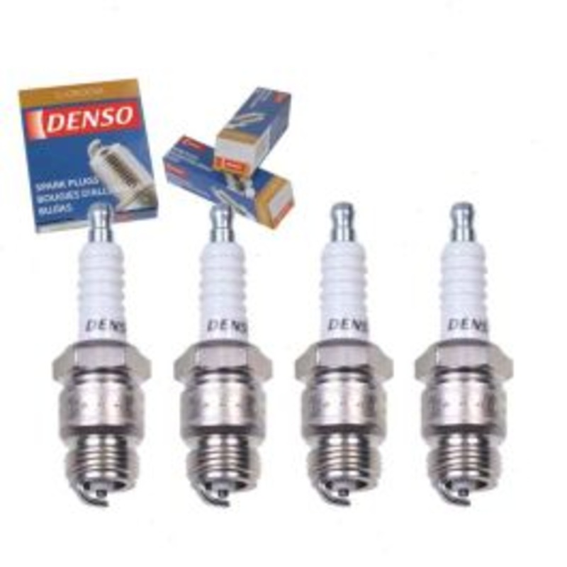 4 pc DENSO Standard U-Groove Spark Plugs for 1974 Ford Mustang II 2.0L L4