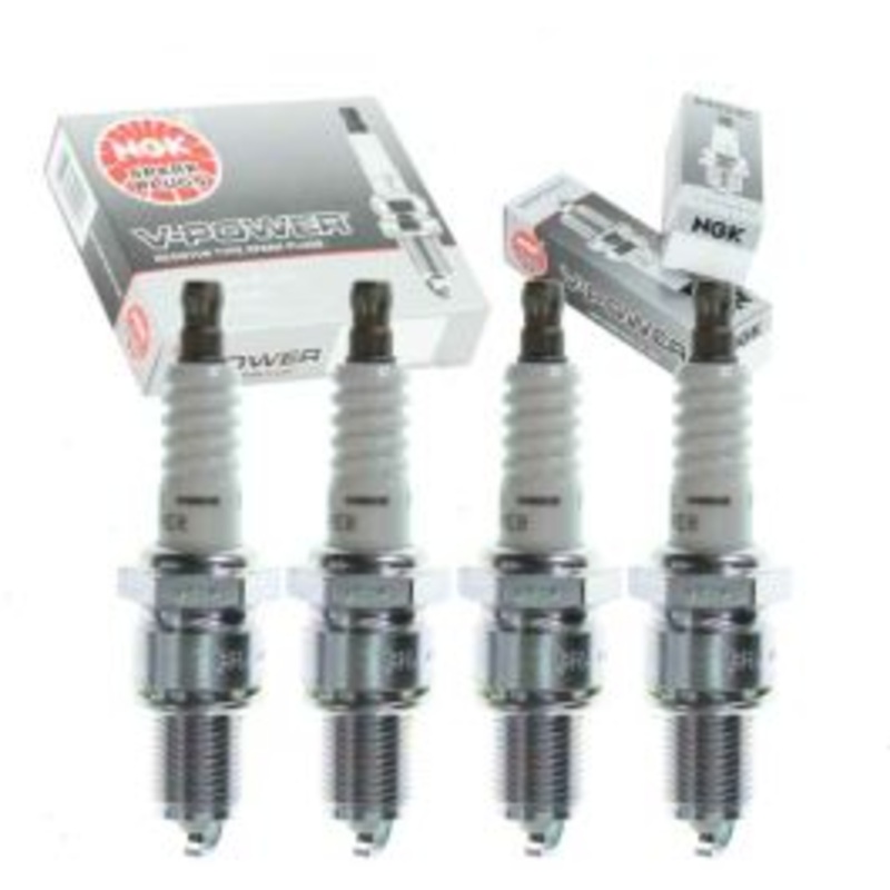 4 pc NGK V-Power Spark Plugs for 1989-1990 Pontiac LeMans 2.0L L4