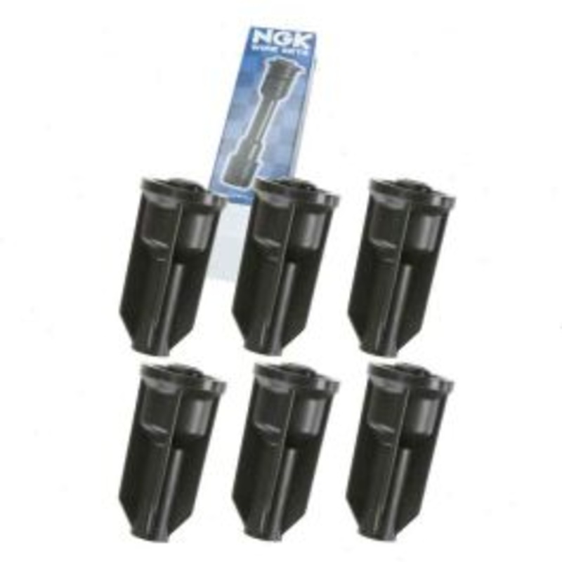 6 pc NGK Ignition Coil Boots for 2002-2004 Oldsmobile Bravada 4.2L L6