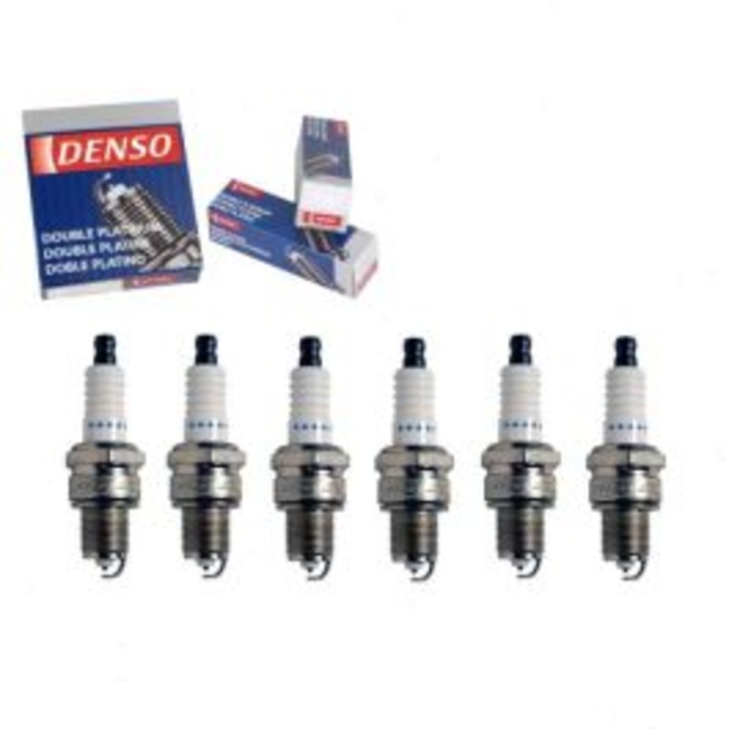 6 pc DENSO Double Platinum Spark Plugs for 1968 Pontiac Safari 4.1L L6