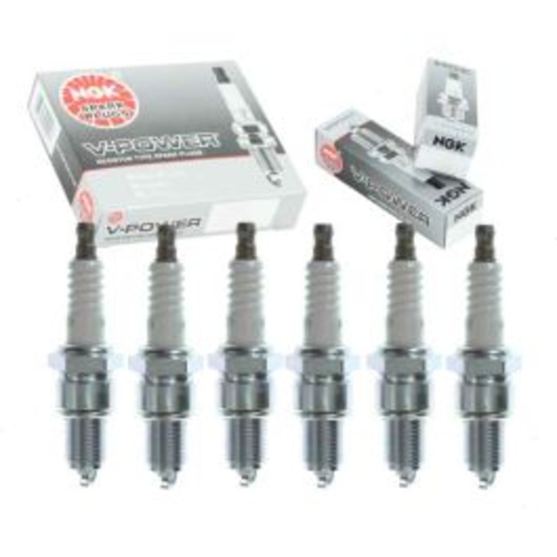 6 pc NGK V-Power Spark Plugs for 1989-1995 Dodge Spirit 3.0L V6