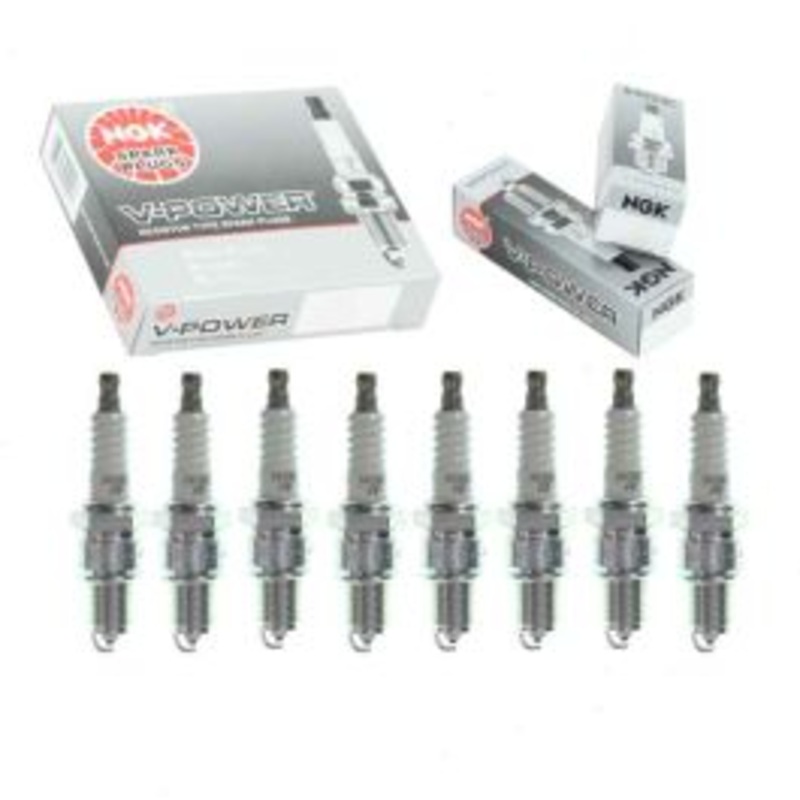 8 pc NGK V-Power Spark Plugs for 1968-1969 Chevrolet C10 Pickup 6.5L V8