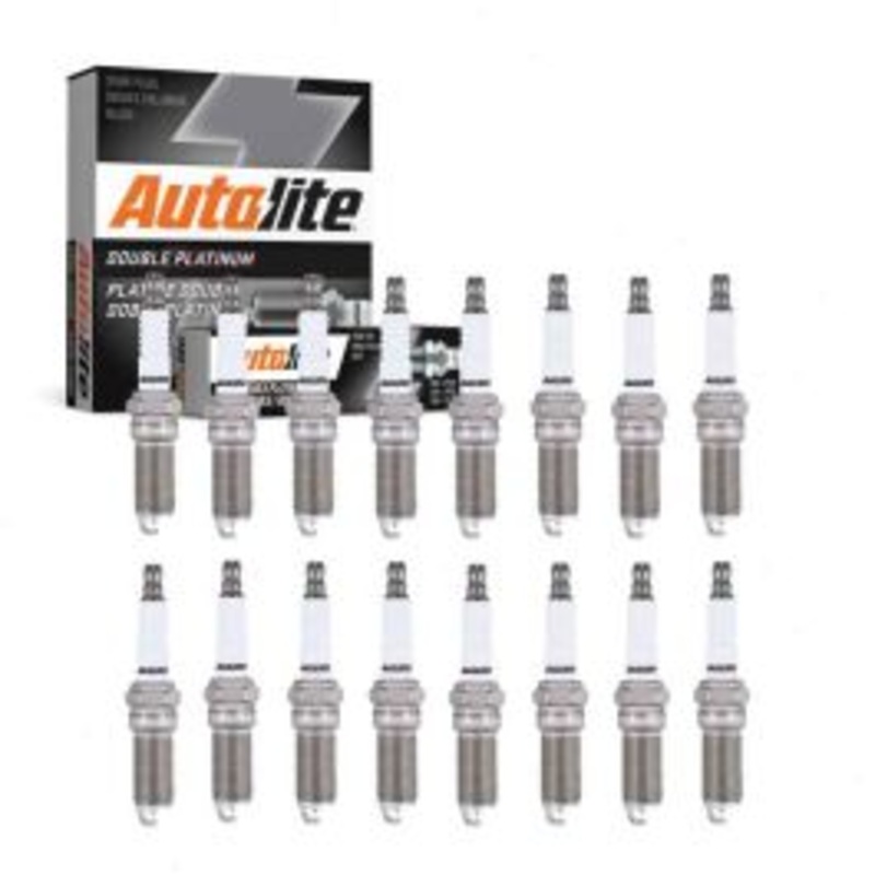 16 pc Autolite Double Platinum Spark Plug for 2017-2019 Ford E-350 Super
