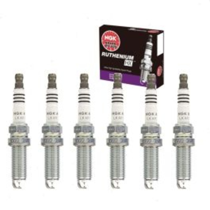 6 pc NGK Ruthenium HX Spark Plugs for 2016-2019 Cadillac ATS 3.6L V6
