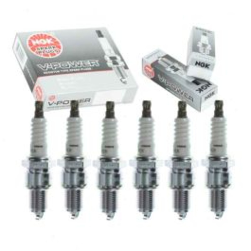 6 pc NGK V-Power Spark Plugs for 1965-1972 Dodge P200 2.8L 3.7L L6