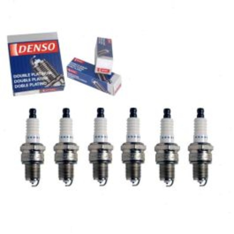 6 pc DENSO Double Platinum Spark Plugs for 1988-1991 BMW 325iX 2.5L L6