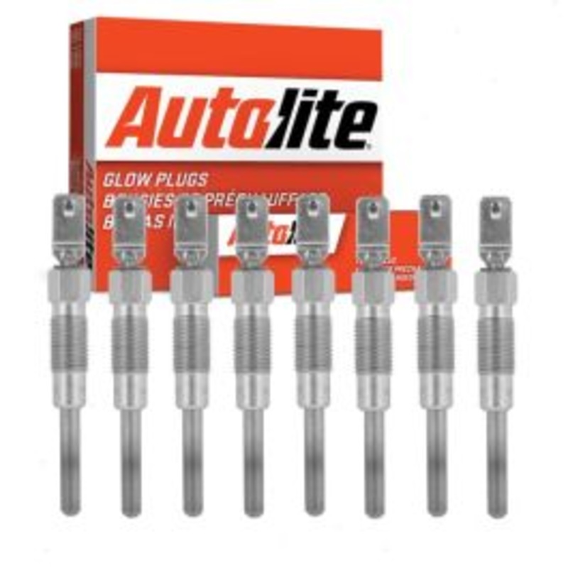 8 pc Autolite Diesel Glow Plugs for 1983-1986 Ford E-350 Econoline