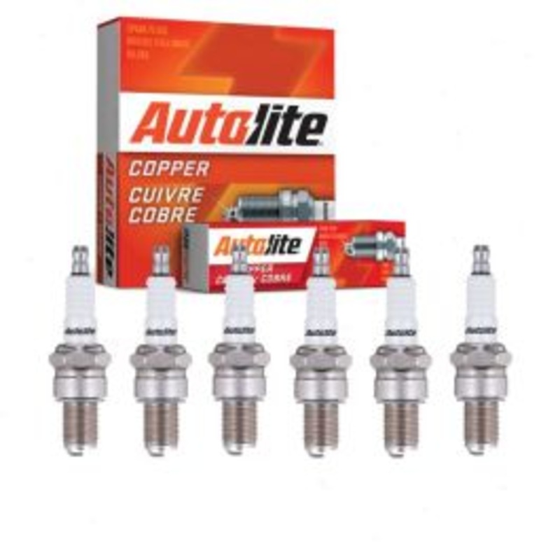 6 pc Autolite Copper Core Spark Plugs for 1963-1965 Chevrolet K10 Pickup 3.8L L6