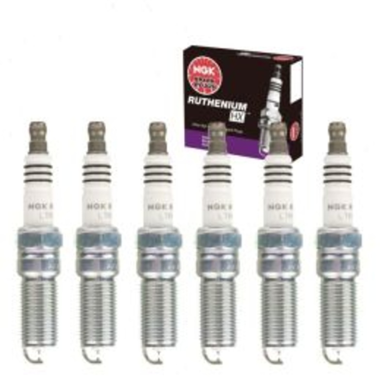 6 pc NGK Ruthenium HX Spark Plugs for 2002-2006 Chevrolet Trailblazer EXT 4.2L L6