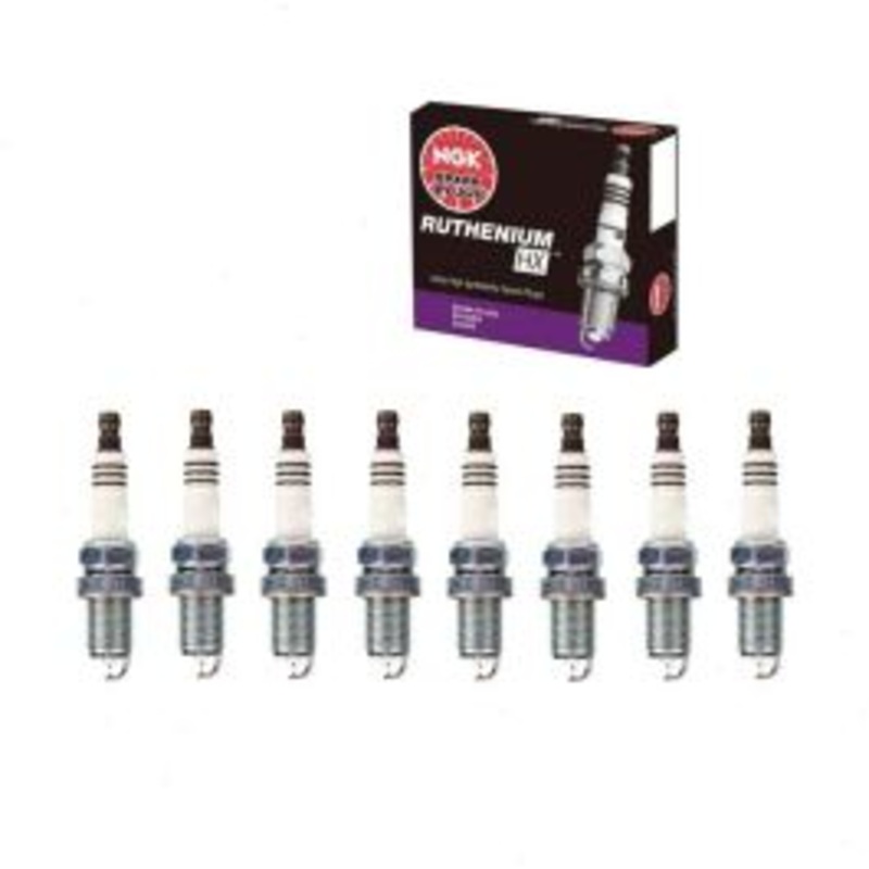 8 pc NGK Ruthenium HX Spark Plugs for 2003-2005 Land Rover Range Rover 4.4L V8