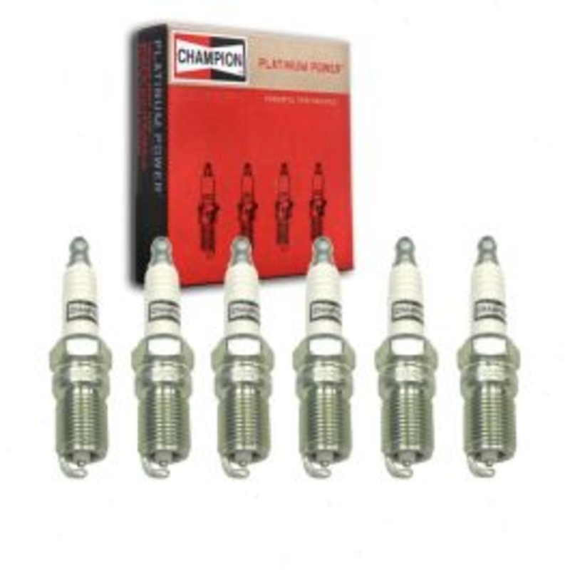 6 pc Champion Platinum Spark Plugs for 1986-2005 Ford Taurus 3.0L V6