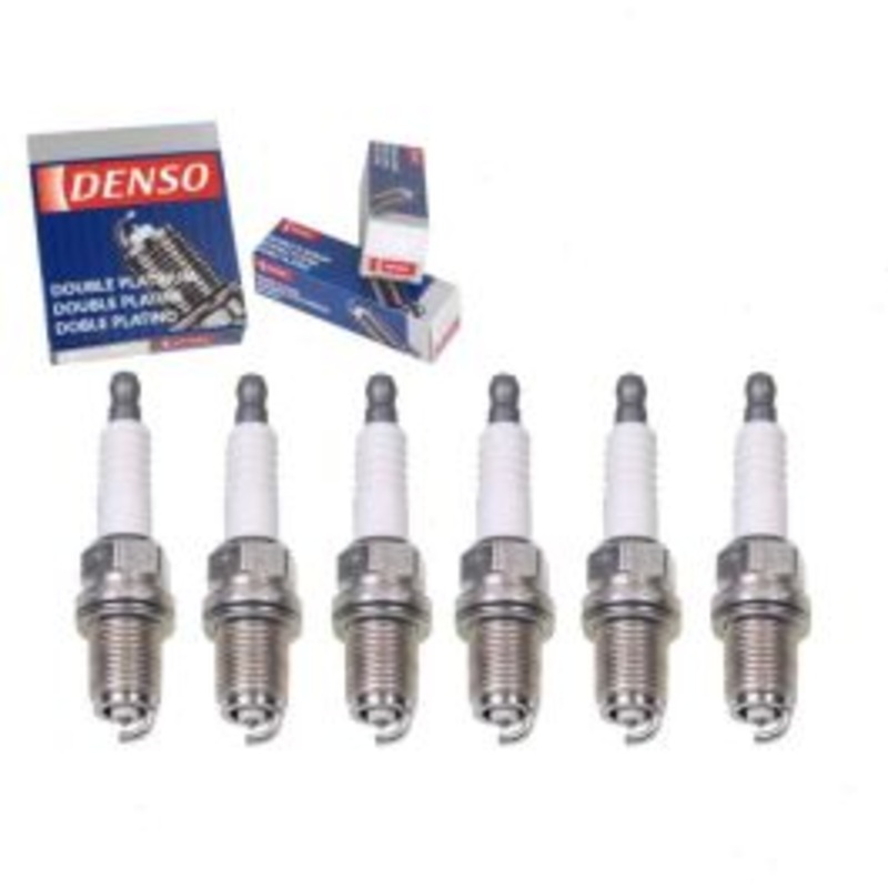 6 pc DENSO Double Platinum Spark Plugs for 1998-2000 Nissan Pathfinder 3.3L V6