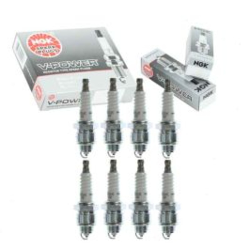 8 pc NGK V-Power Spark Plugs for 1968 GMC C25 C2500 Pickup 5.0L V8