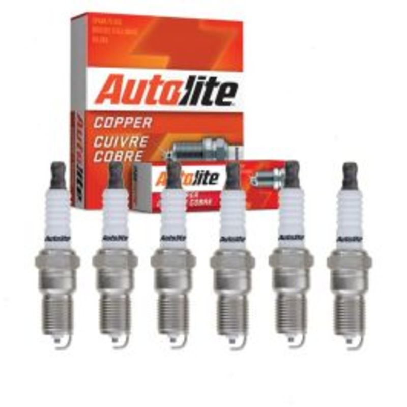 6 pc Autolite Copper Core Spark Plugs for 2003-2005 Lincoln LS 3.0L V6