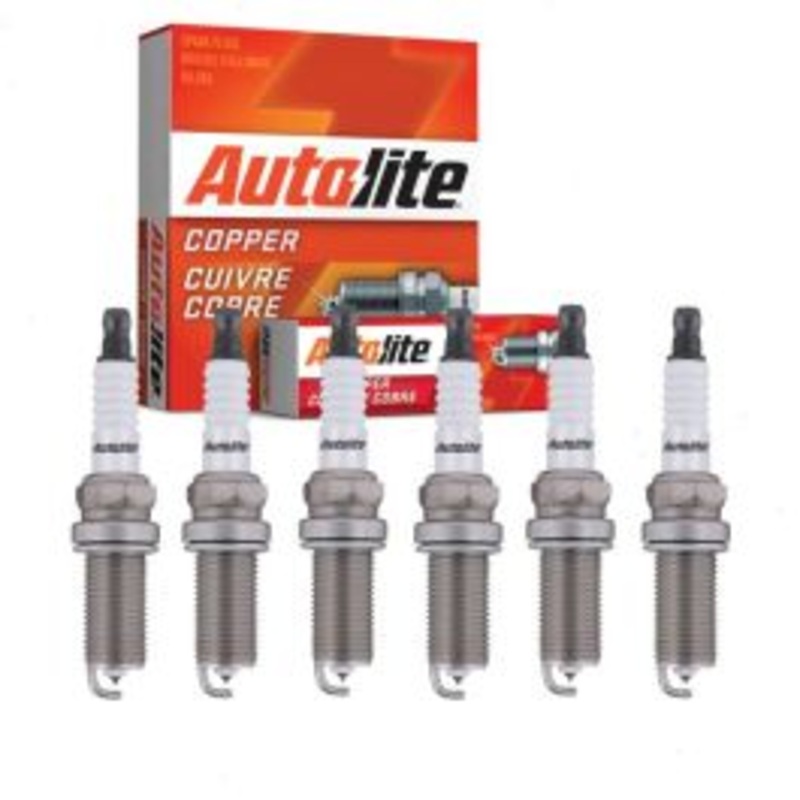 6 pc Autolite Copper Core Spark Plugs for 2008-2012 Land Rover LR2 3.2L L6