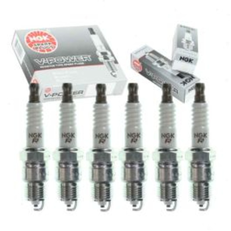6 pc NGK V-Power Spark Plugs for 1980-1985 GMC K2500 4.1L 4.8L L6