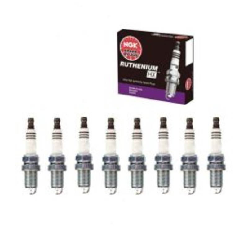 8 pc NGK Ruthenium HX Spark Plugs for 1997-2007 Dodge Dakota 4.7L 5.2L 5.9L V8