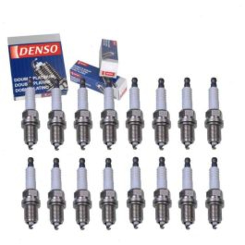 16 pc DENSO Double Platinum Spark Plugs for 2004 Mercedes-Benz E500 5.0L V8