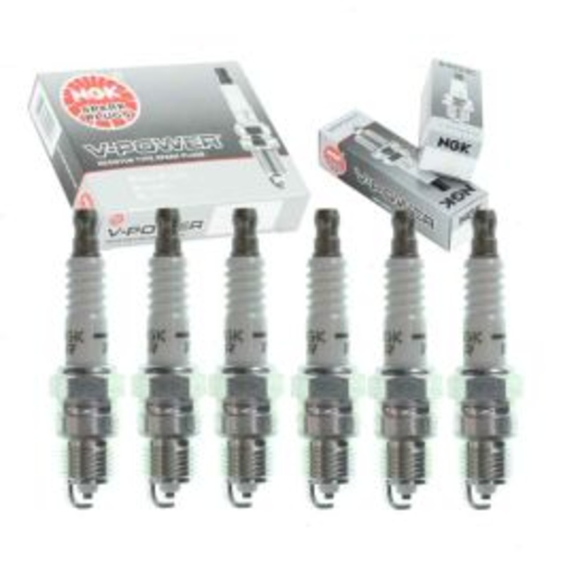 6 pc NGK V-Power Spark Plugs for 1991-1992 Isuzu Rodeo 3.1L V6