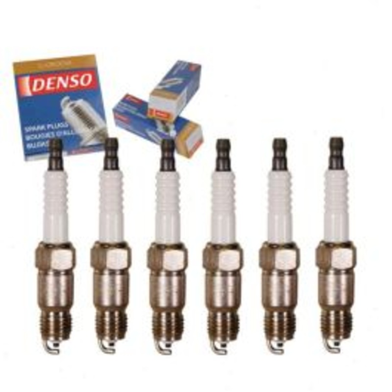 6 pc DENSO Standard U-Groove Spark Plugs for 1976 Plymouth Trailduster 3.7L L6