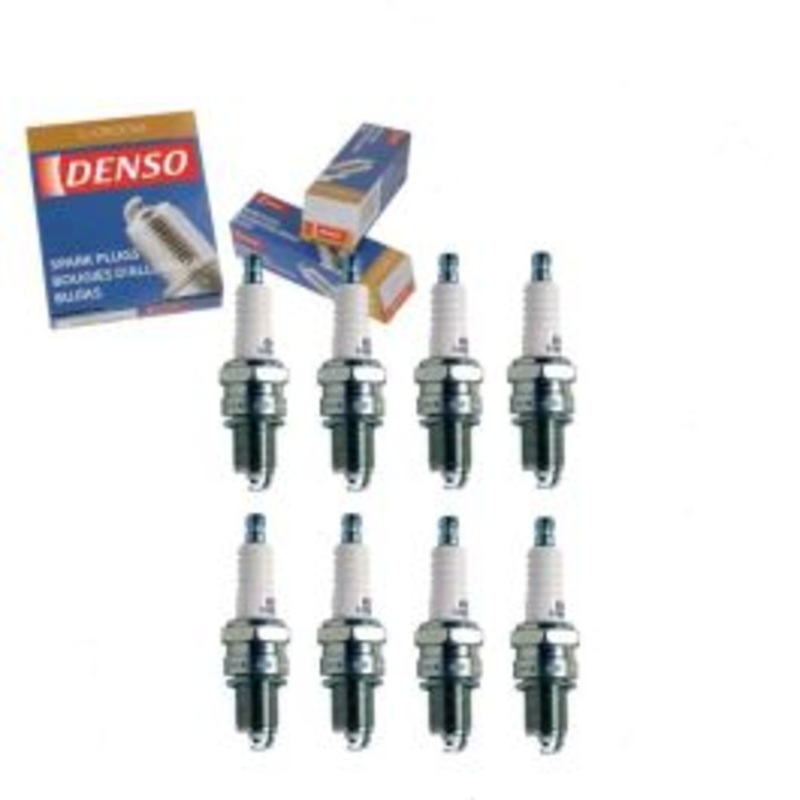 8 pc DENSO Standard U-Groove Spark Plugs for 1972-1973 Jeep J-2600 5.0L 5.9L V8