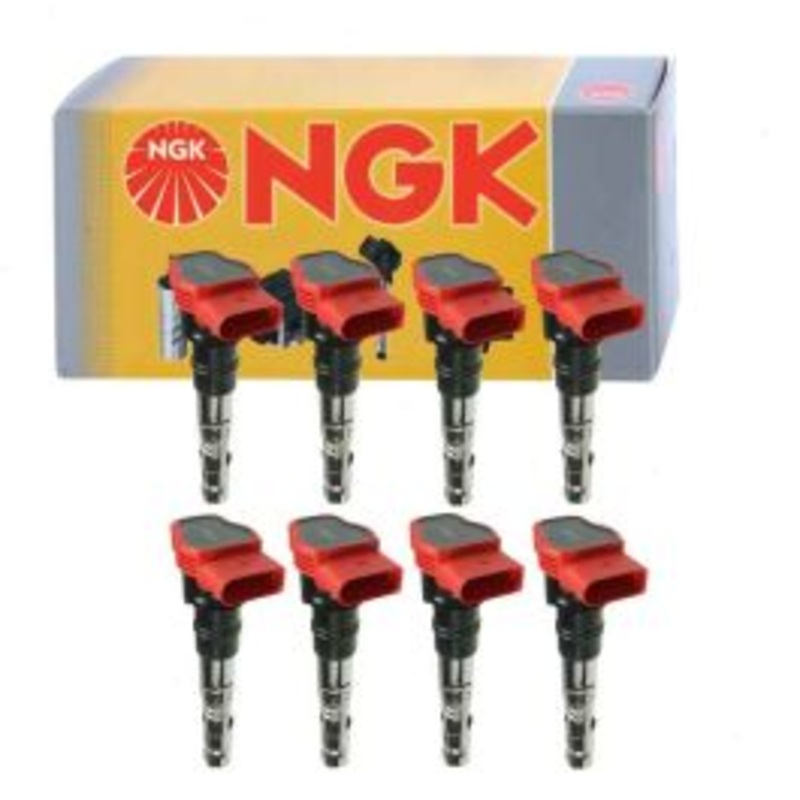 8 pc NGK Ignition Coils for 2003-2006 Audi A8 Quattro 4.2L V8