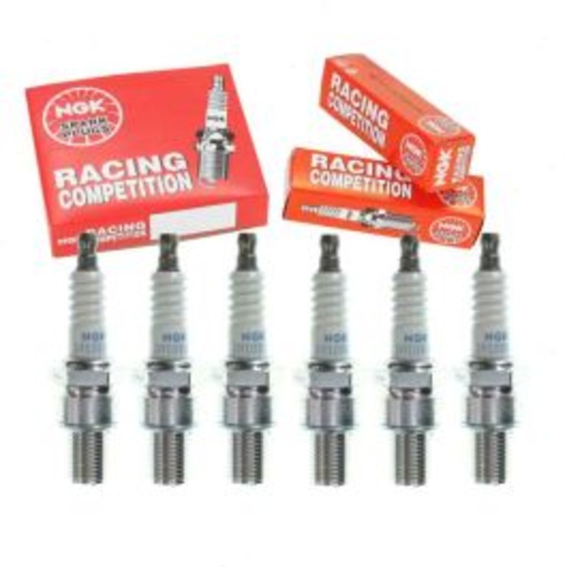 6 pc NGK Racing 7763 R7376-9 Spark Plugs