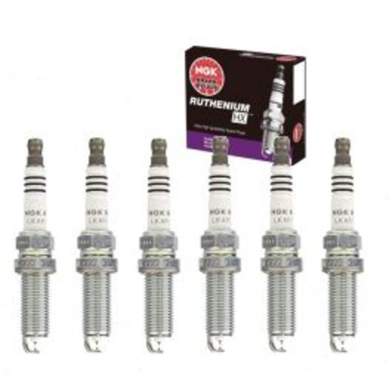 6 pc NGK Ruthenium HX Spark Plugs for 2017-2019 Ford Fusion 2.7L V6