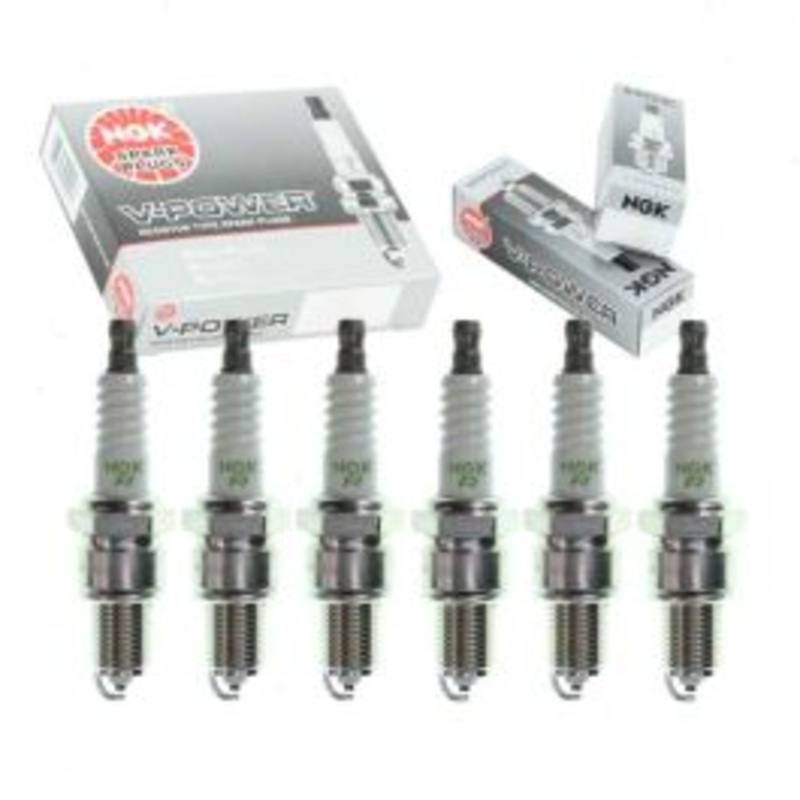 6 pc NGK V-Power Spark Plugs for 1968 Triumph TR250 2.5L L6