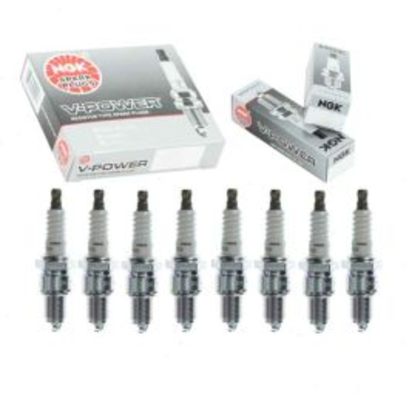 8 pc NGK V-Power Spark Plugs for 1972-1973 Jeep J-2500 5.0L 5.9L V8
