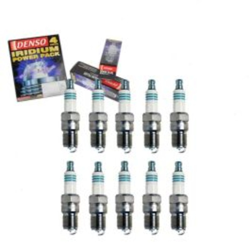 10 pc DENSO Iridium Power Spark Plugs for 1999-2004 Ford F-350 Super Duty 6.8L V10
