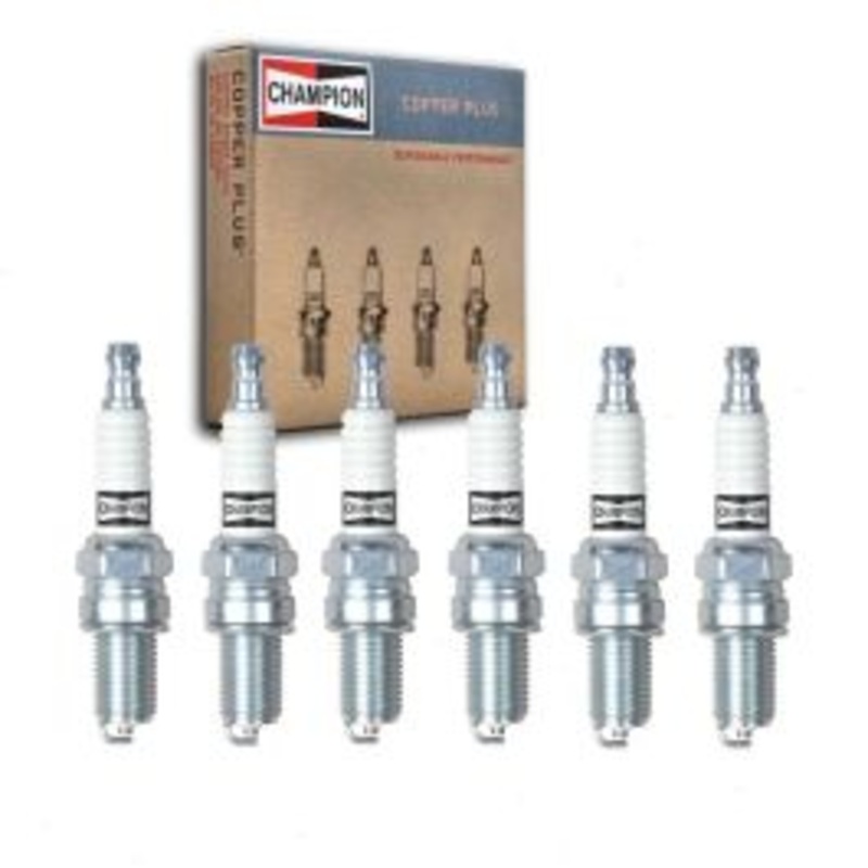 6 pc Champion Copper Plus 810C RA8HC Spark Plugs