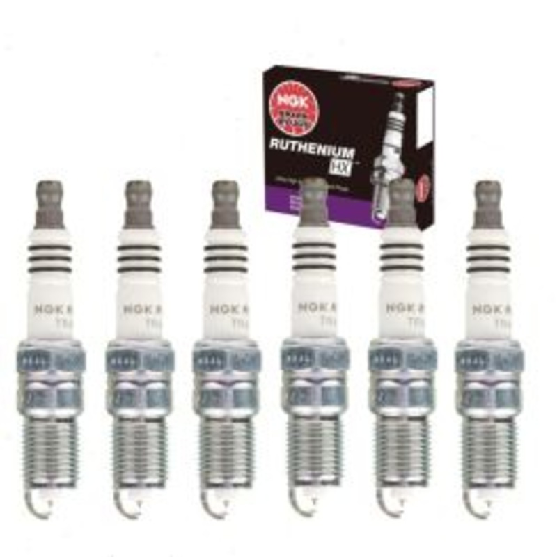 6 pc NGK Ruthenium HX Spark Plugs for 2005-2009 Buick Allure 3.8L V6