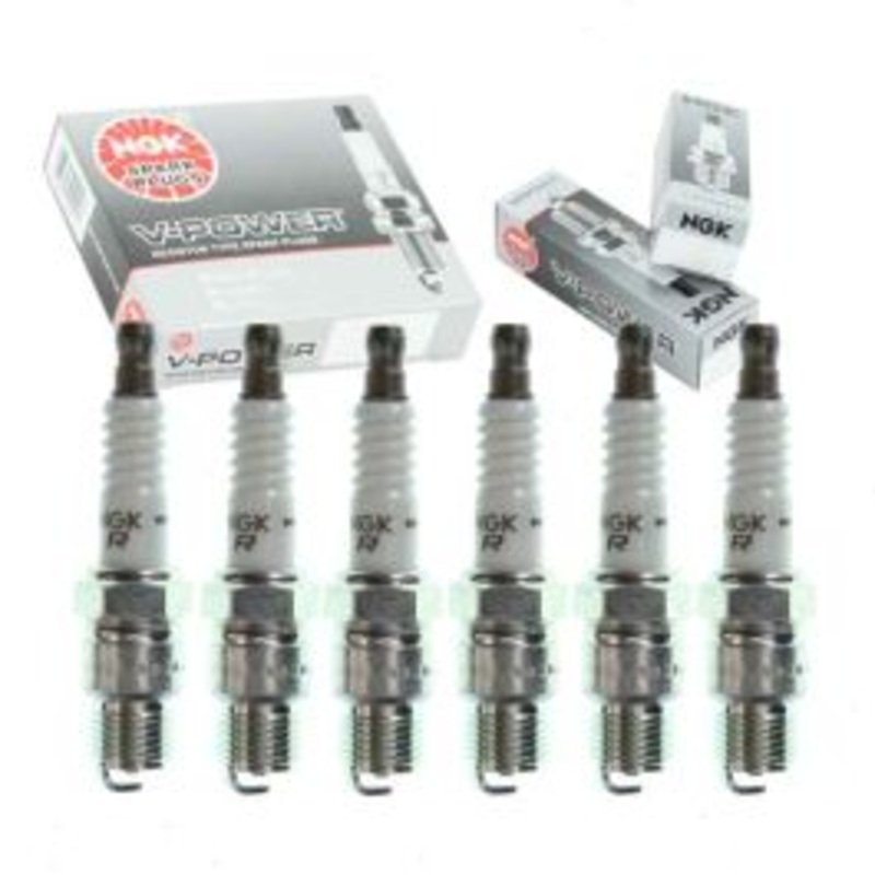 6 pc NGK V-Power Spark Plugs for 1975 Pontiac Ventura 4.1L L6