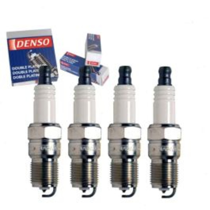 4 pc DENSO Double Platinum Spark Plugs for 1986 Ford EXP 1.9L L4