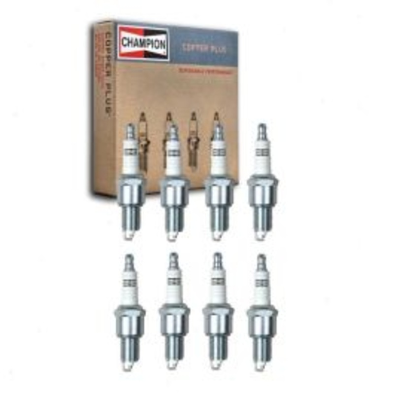 8 pc Champion Copper Plus Spark Plugs for 1969 Chevrolet Brookwood 6.5L V8