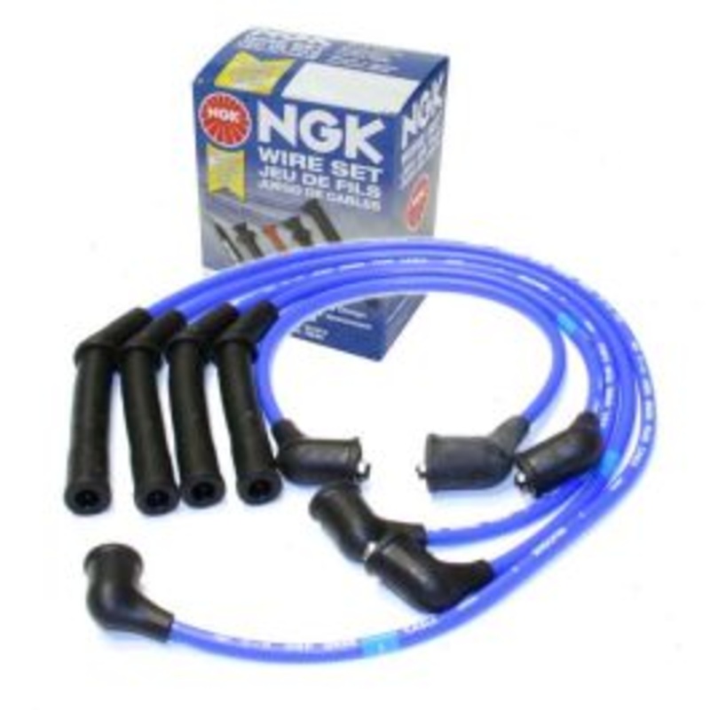 NGK Spark Plug Wire Set for 1989-1990 Nissan Pulsar NX 1.6L L4