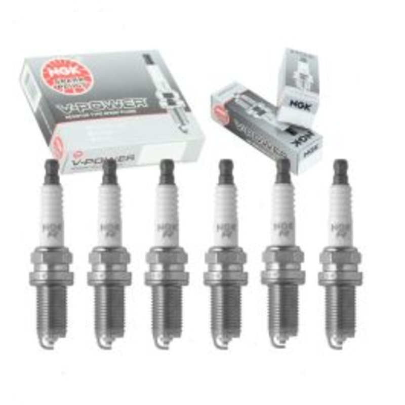 6 pc NGK V-Power 1119 LFR6A-11 S25 Spark Plugs