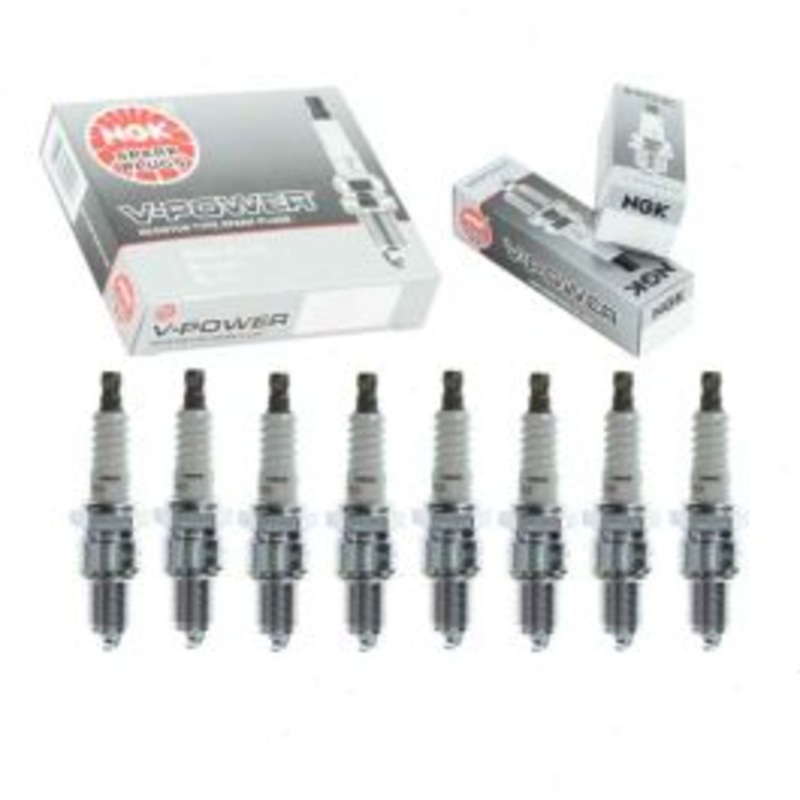 8 pc NGK V-Power Spark Plugs for 1972-1975 Jeep CJ6 5.0L V8